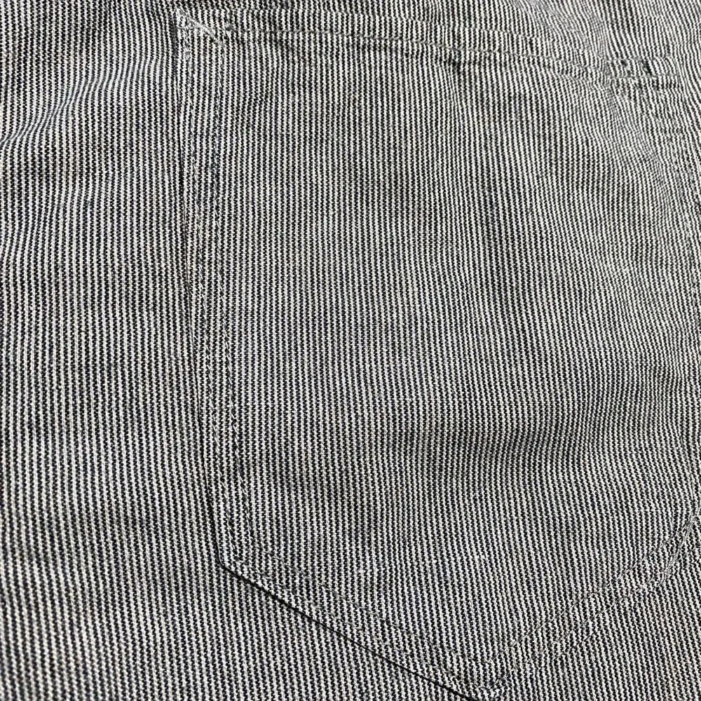 Banana Republic Men's Linen Blend Brown Stripe Straight Jeans Pants. 31X32